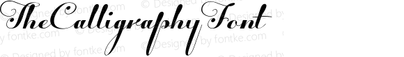 TheCalligraphyFont ☞