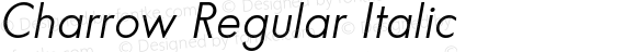 Charrow Regular Italic