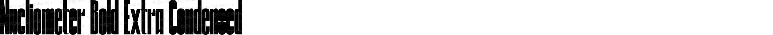 Nucliometer Bold Extra Condensed