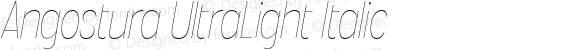 Angostura UltraLight Italic