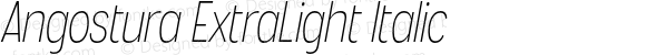 Angostura ExtraLight Italic