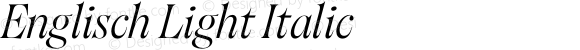 Englisch Light Italic