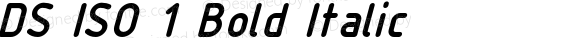 DS ISO 1 Bold Italic