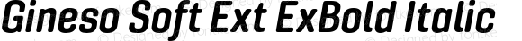 Gineso Soft Ext ExBold Italic
