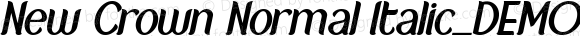 New Crown Normal Italic_DEMO