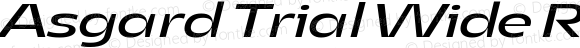 Asgard Trial Wide Regular Italic