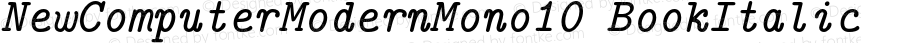 NewComputerModernMono10-BookItalic