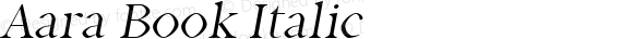 Aara Book Italic