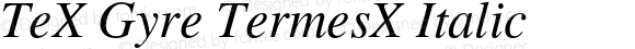 TeXGyreTermesX Italic