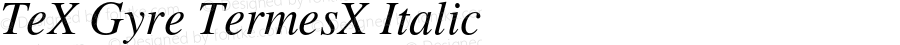 TeXGyreTermesX Italic