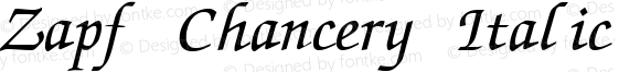 Zapf Chancery Italic