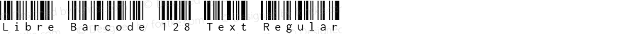 Libre Barcode 128 Text Regular