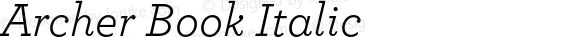 Archer Book Italic Version 1.200