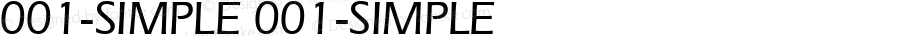 001-SIMPLE 001-SIMPLE Version 5.27 October 27, 2007, Initial Release