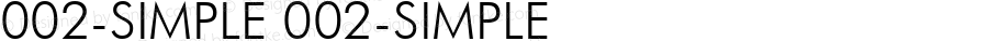 002-SIMPLE 002-SIMPLE Version 5.27 October 27, 2007, Initial Release