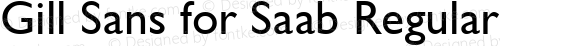 Gill Sans for Saab Regular
