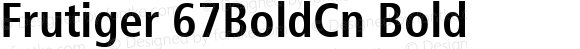 Frutiger 67BoldCn Bold