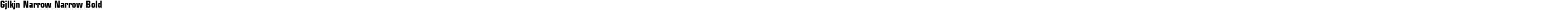 Gjlkjn Narrow Narrow Bold