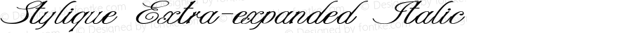 Stylique Extra-expanded Italic