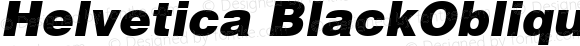 Helvetica BlackOblique