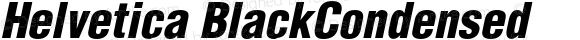 Helvetica BlackCondensed