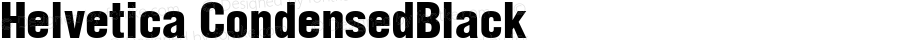 Helvetica CondensedBlack