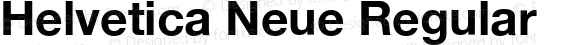 Helvetica Neue Bold