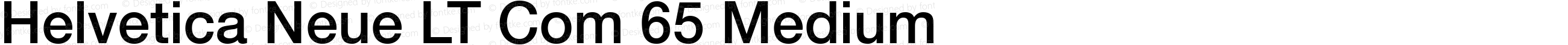 Helvetica Neue LT Com 65 Medium