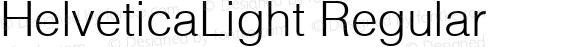HelveticaLight Regular