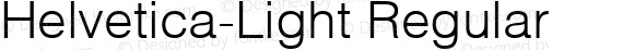 Helvetica-Light Regular