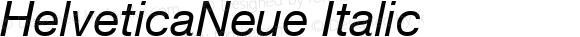 HelveticaNeue Italic