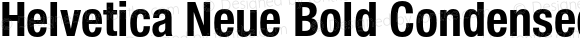 Helvetica Neue Bold Condensed
