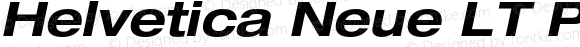 Helvetica Neue LT Pro 73 Bold Extended Oblique