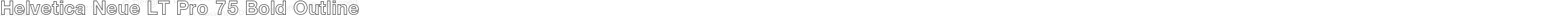 Helvetica Neue LT Pro 75 Bold Outline