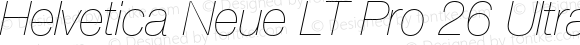 Helvetica Neue LT Pro 26 Ultra Light Italic