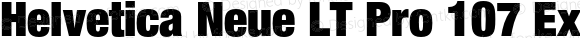 Helvetica Neue LT Pro 107 Extra Black Condensed