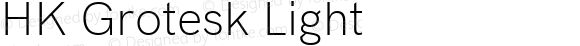 HK Grotesk Light