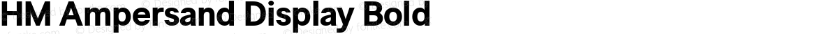 HM Ampersand Display Bold
