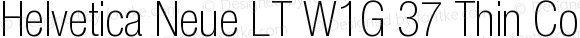 Helvetica Neue LT W1G 37 Thin Condensed
