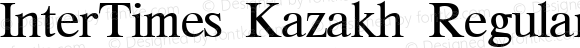 InterTimes Kazakh Regular 1.0 Fri Nov 05 15:34:55 1993