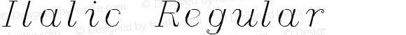 Italic Regular