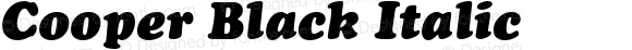 Cooper Black Italic