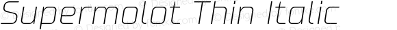 Supermolot Thin Italic