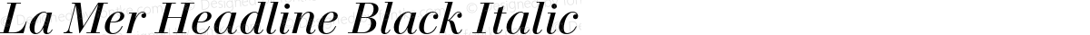 La Mer Headline Black Italic