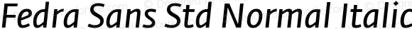 Fedra Sans Std Normal Italic