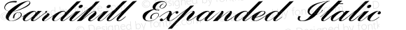 Cardihill Expanded Italic