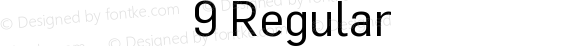 价格字体9 Regular Version 1.00 March 20, 2007, initial release