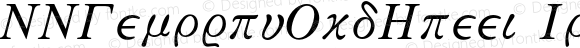 MMCenturyOldGreek Italic