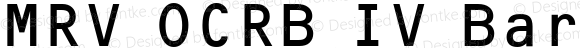MRV OCRB IV Barcode