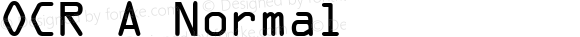 OCR A Normal 1.0 Sat Sep 10 11:30:03 1994